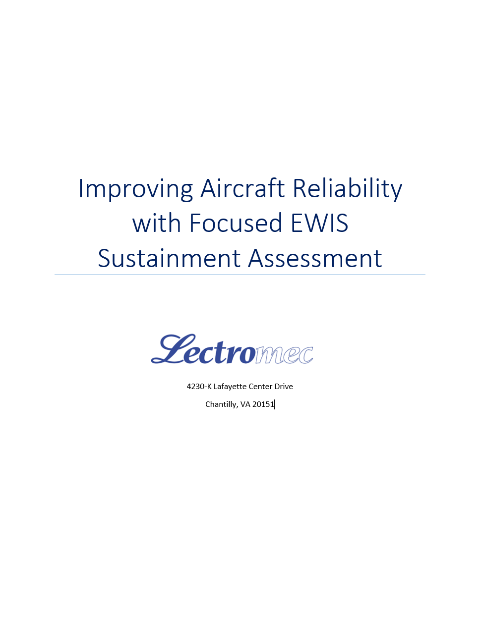 ewis sustainment needs
